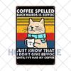 Letrero de Café Retro Decoración de Café Bar Placa Vintage Tienda de Bebidas Decorativo Pared Pub Club Póster 20x30cm