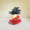 Anime Dragon Ball Z Super Saiyan Sitting Posture Injured Son Goku Model Action Figure PVC Toys Doll Car Decoration Gifts
