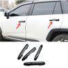 Bright Black Front Car Door Handles Cover Trim 4pcs For Toyota RAV4 -