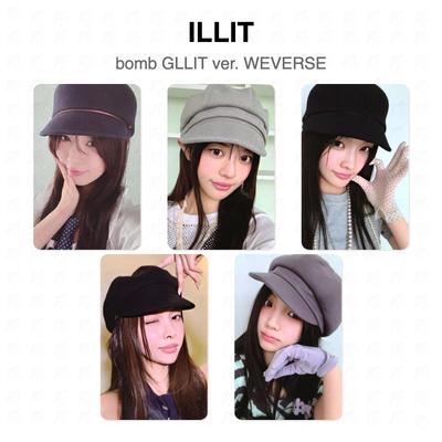 ILLIT Bombe GLLIT ver. Offizielle WEVERSE Fotokarte