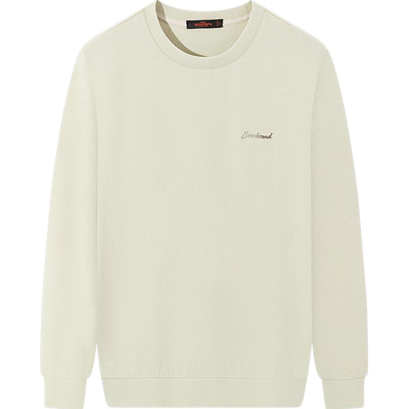 

Septwolves Men s Jacquard Texture Round Neck Pullover Sweatshirt XL