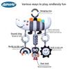 Black And White Animal Wind Chime Baby Car Hanging Plush Toy For Newborns And Toddlers