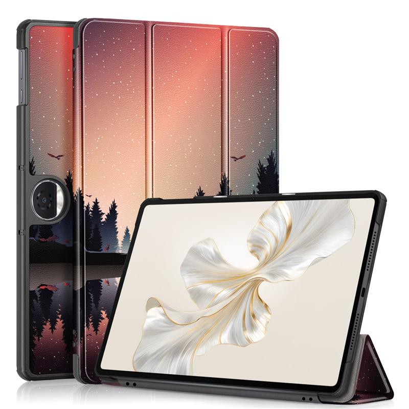 Tablet Case For Huawei Honor Pad 9 12.1 Inch 2024 Tri-Folding Folio Magnetic Smart Cover For Honor Pad 9 HEY2-W09 HEY2-W19 Tablet Cover