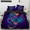 3D Octopus Duvet Cover King Queen Size Cute Cartoon Ocean Animal Bedding Set for Kids Teens Sealife 2/3pcs Polyester Quilt Cover