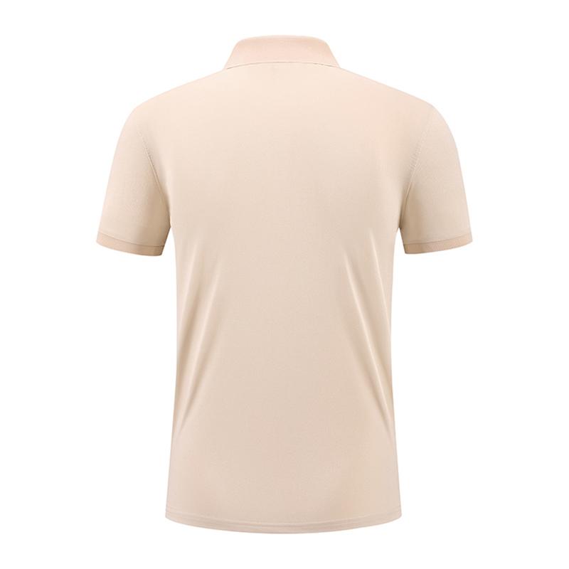 Summer Men's Solid Color Polo Shirt Short Sleeve Lapel Button Tshirts Casual Breathable Jogging Tops Cycling Suit Work Business