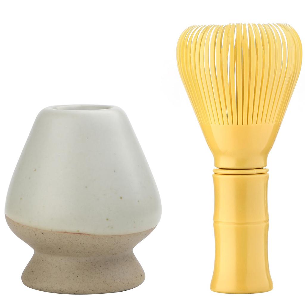 Reusable Resin Matcha Whisk with Chasen Stand, 100-Stand, Includes Chasen Stand