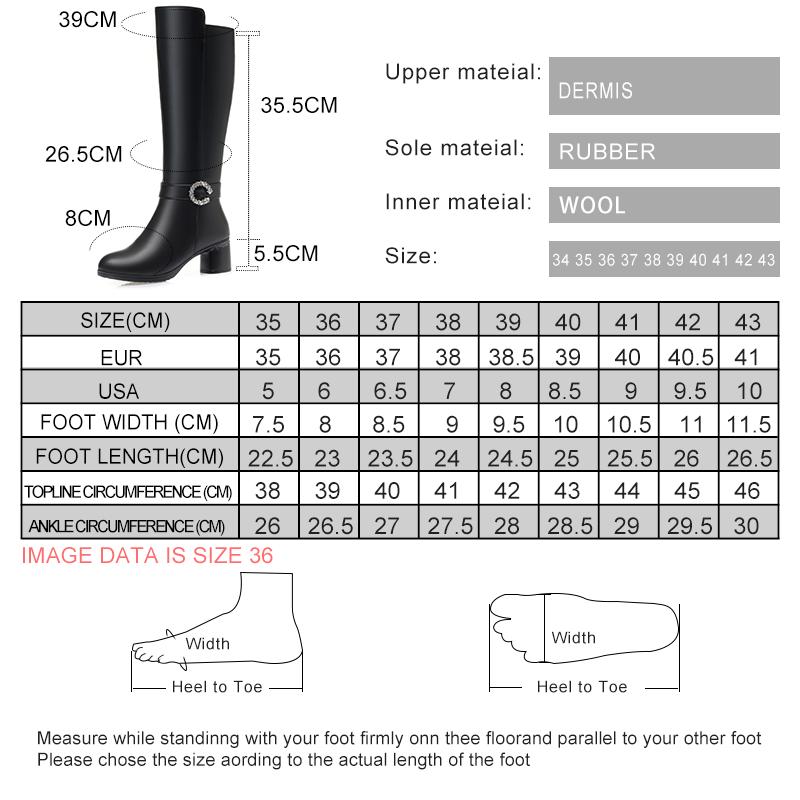 Fashion AIYUQI Long Boots Women Genuine Leather 2025 Winter New Wool Warm Knight Boots Women British Women High Boots