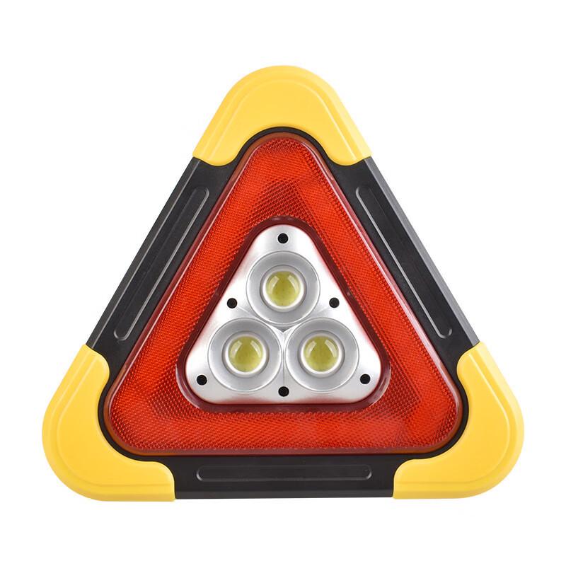 Triangular Solar Vehicle Warning Light