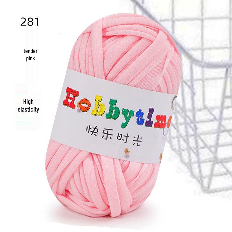 Cloth Strip Yarn DIY Crochet Kit: Handmade Bag, Knitting Material for Cushions, Carpets, and Dolls