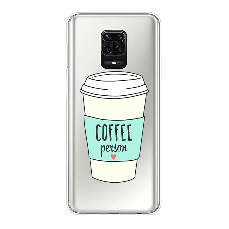 Art Pizza Coffee Silicone Cover For Xiaomi Redmi Note 10 10S 9 9S Pro Max 9T 8T 8 7 6 5 Pro 5A 4X 4 Phone Case