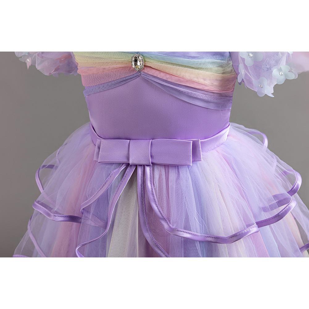 Children's Puffy Gown Dress Rainbow Mesh Tailored Cake Dress Girl's Performance Princess Dress 926 Little Girl's Favourite Dress Dresses