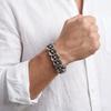 Men's Bracelets 19MM Width Hollow Cuban Chain Bracelet for Man Waterproof 316L Stainless Steel Jewelry Gifts for Him Boyfriend