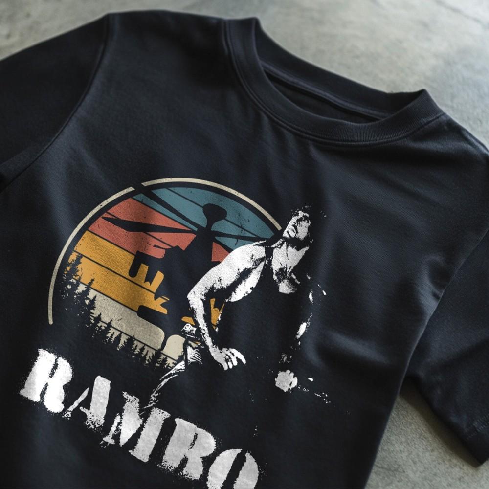 

Рэмбо Первая кровь Рокки Смешная цитата Сталлоне Ретро 80-е 90-е Футболка 4XL