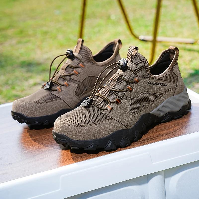 Herren Wanderschuhe Atmungsaktiv Bequem Klettern Trekking Sneaker für Herren Outdoor Rutschfest Lässig Sport Herren Laufschuhe