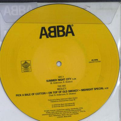 7inch Record ABBA - Summer Night City 00602577237560 Polar 2019 Europe Pop