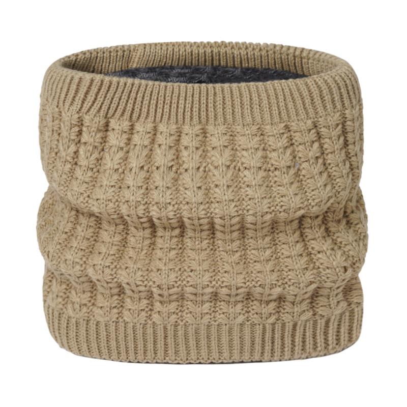 

Зимний теплый шарф-кольцо женский однотонный вязаный утеплитель для шеи уличная маска для лица снуд шейные шарфы буфанда велосипедный шарф