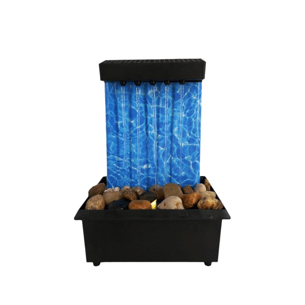 Circulating Water Flow Water Fountain ABS Micro Landscape Flowing Water Ornaments Battery/Plugged in Waterfall Decoration