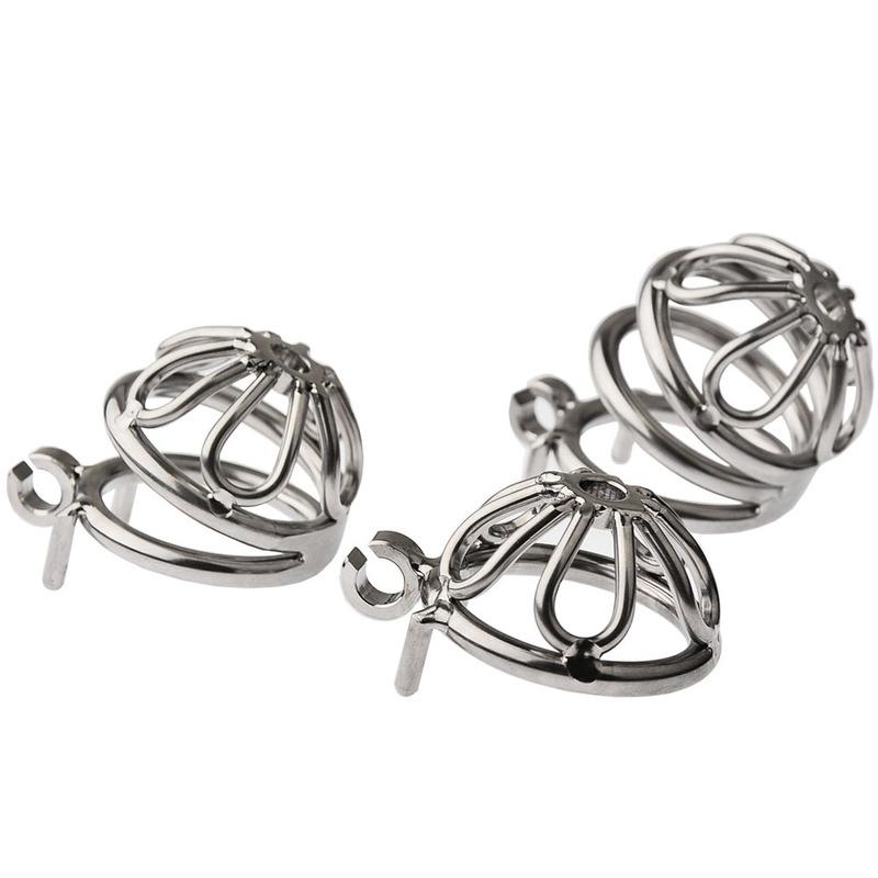 Latest Design Stainless Steel Male Chastity Device Cock Cage with Arc Penis Ring Sex Toys for Men Urethral Lock Adult Game Toy