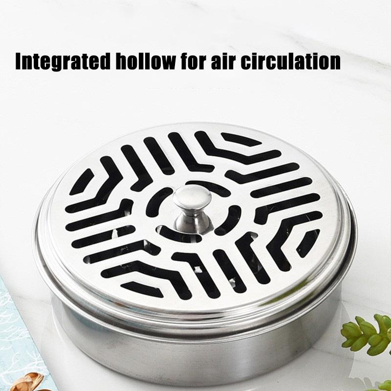 

Portable Mosquito Coil Tray Holder Home Insect Repellent Anti-fire Sandalwood Incense Burner Box Anti-Mosquito Supplies 1PC