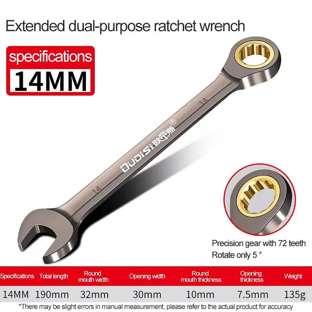 1Pcs Hardware Hand Tool Ratchet Wrench With Multiple Size Plum Spanner Two-way Quick Wrench