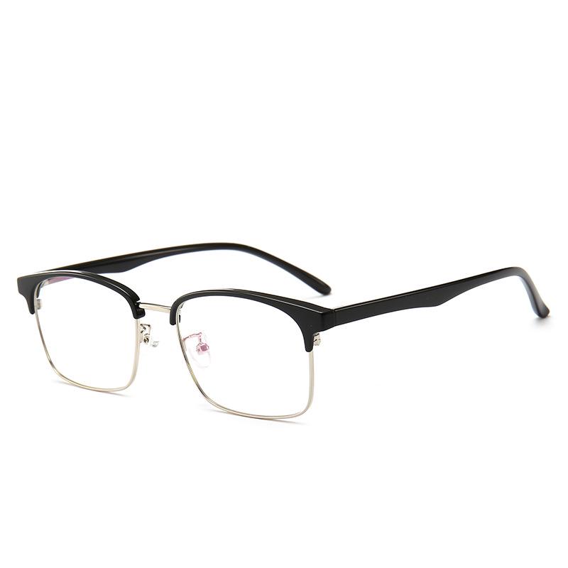 Trendy Round Semi-Rimless Ultralight Eyeglass Frames for Men & Women