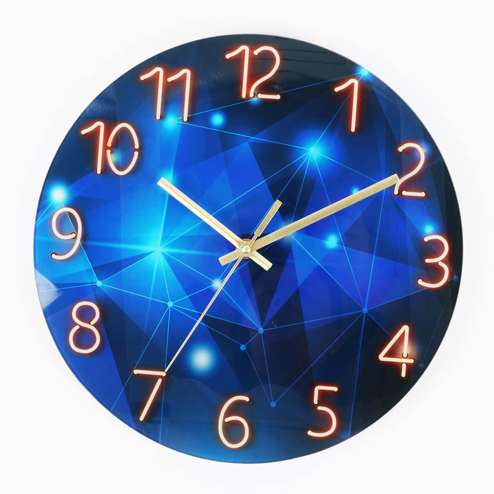 Seaside Wonders 12-Inch Silent Quartz Wall Clock for Home Decor and Children's Room