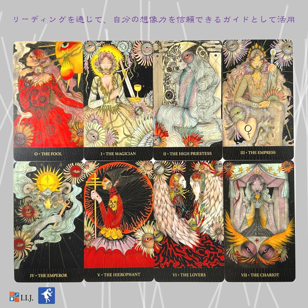 Tarotkarte, gewichtete Version, Tarot, Wahrsagerauge, japanischer Kommentar inklusive IIJ [The Mind's Tarot] [Original]