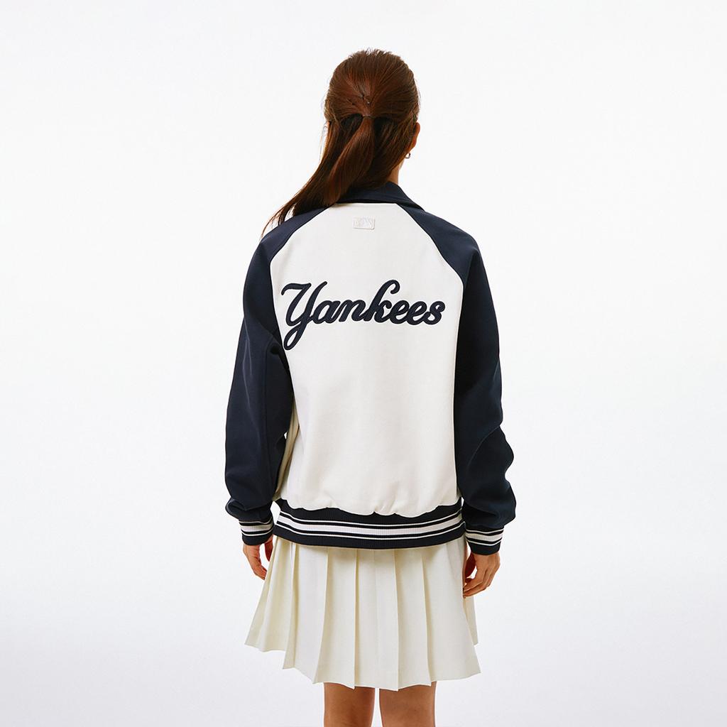 New MLB Baseball Jacket Unisex Dark Blue 3AJPV1641-50NYD