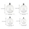 Clear Baubles Mixed Size Rainbow Light Bulbs Balls Clear Pendants Rainbow Light Bulbs Balls Clear Ball Baubles Round Balls