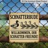 2D Flat 1pc, Vintage Metal Sign, Decorative Plaques and Ornaments, Animal Theme, Duck Humor Home Slogan, Porch, Patio, Balcony and Kitchen