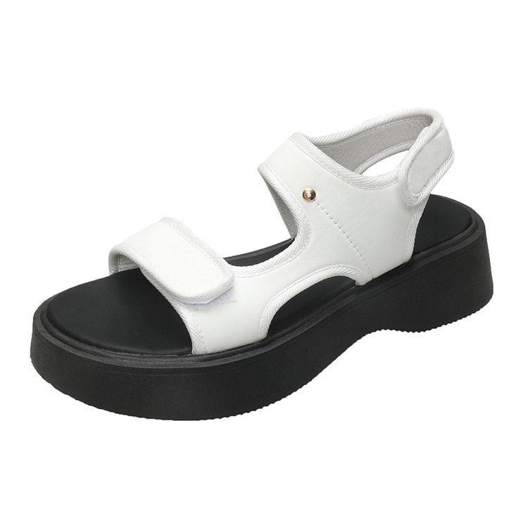 22 spring and summer new platform sandals sports style one-character open-toe sandals tide