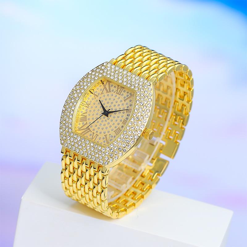 Roman Fashion Full Diamond Large Dial Ladies Watch Women's Watch Quartz Watch Women's