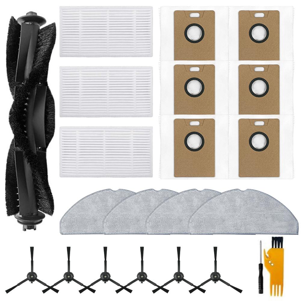 Compatible With For Tapo RV30 Max Plus/RV30 Max/RV20 Max Plus/RV20 Max Replacement Kit For Main Brush And Filter Of Robot Vacuum