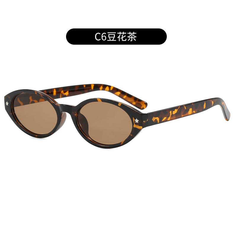 Trendy Small Oval Designer Sunglasses Women Luxury Brand Retro Black Shades Glasses Ladies Goggle UV400 Eyewear