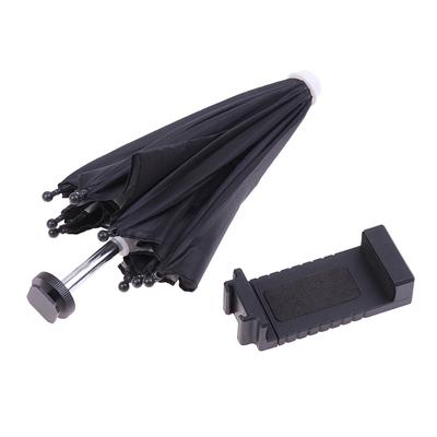 Waterproof Portable Mini Mobile Phone Holder Locomotive Umbrella Metal Sun Shade Bicycle Umbrella