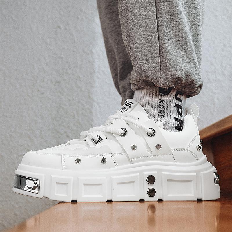 Original Purple Men's Casual Sneakers Fashion Rivet Men Skateboard Shoes Streetwear Hip Hop Shoes Men Platform Designer Sneakers
