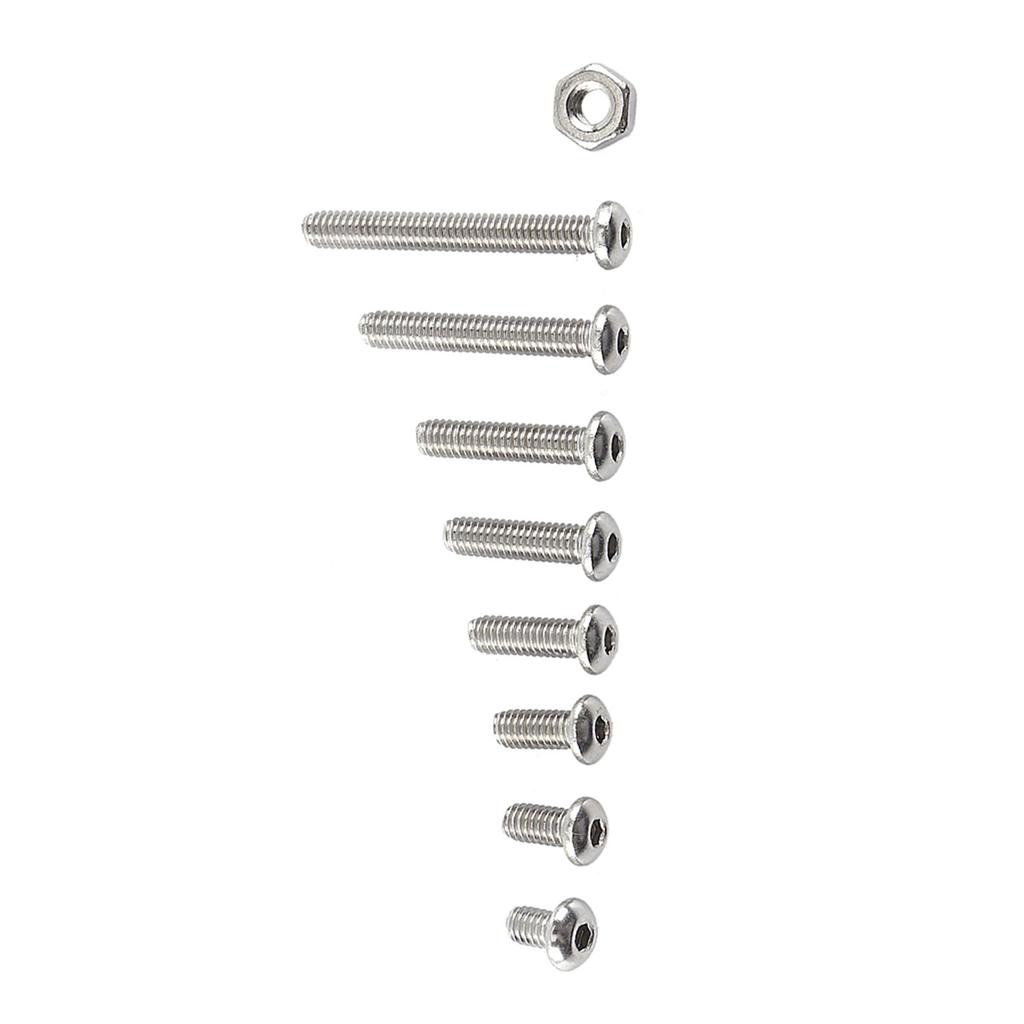 M2.5 A2 Stainless Steel Hex Socket Screws   With Hex Nuts Assortment Fasteners(  Head)