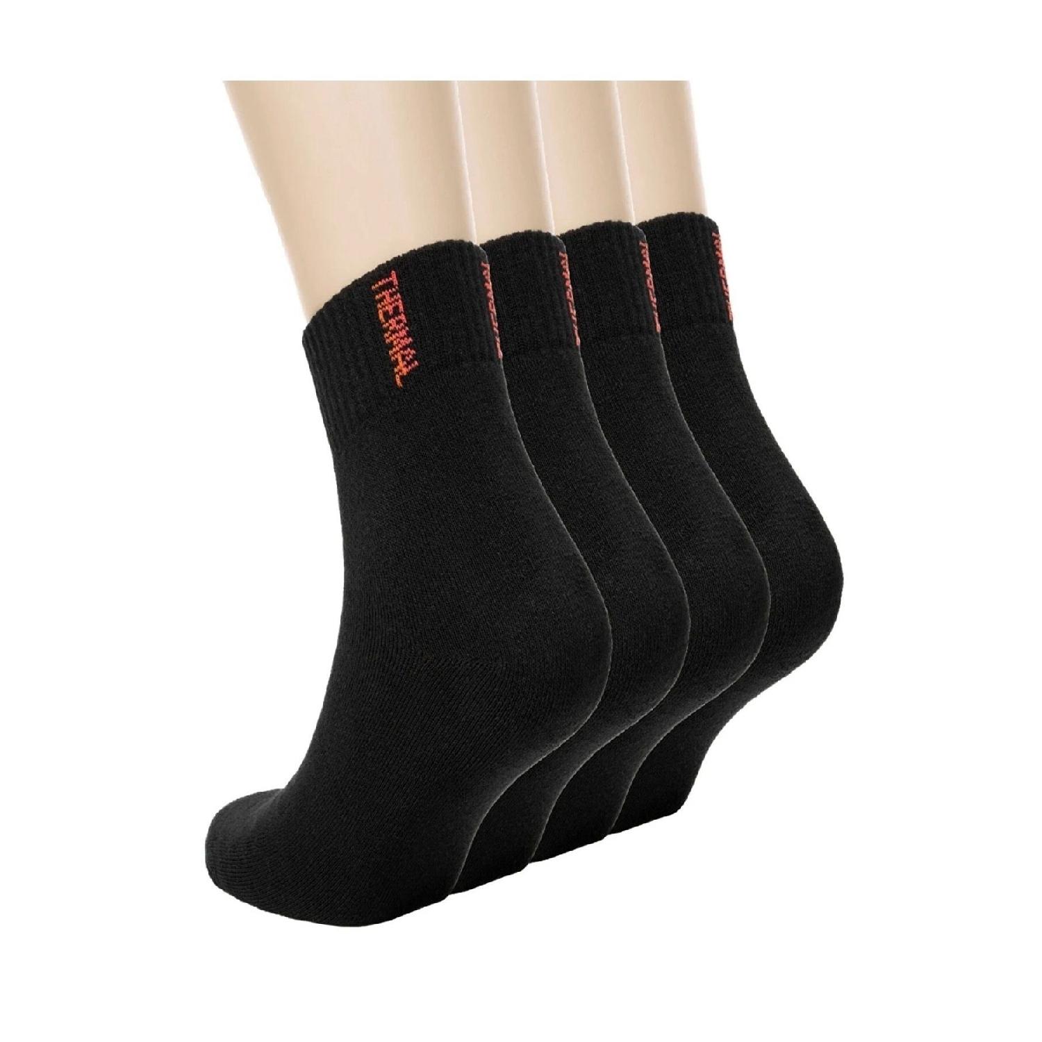 

Thermal Winter Thick Terry Socks 4 Pcs Color Unisex 36 - 40 чёрный