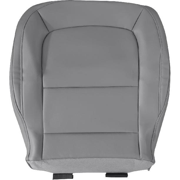 Driver Side Bottom Replacement Leather Seat Cover Gray #H2U or H0U Compatible with Chevy Colorado GMC Canyon 2015 2016 2017 2018 2019 2020 2021 2022