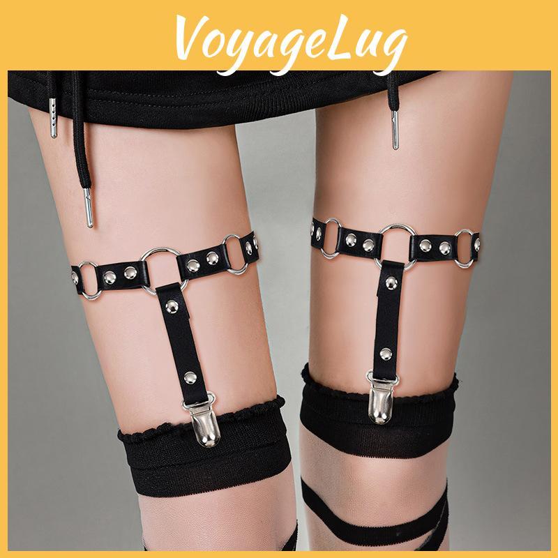 Lolita Leg Garters With Leather Material For Cute Girls And Cosplay Fashion