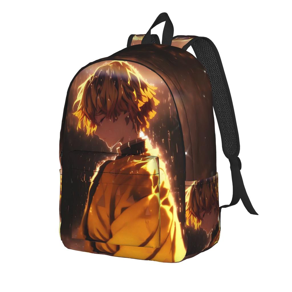 Fashion Demon Slayer Backpack shounen manga Mochilas Snack Storage Hiking Retro Washable Rucksack