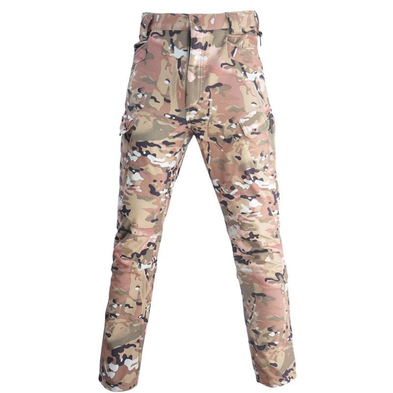 

Hanye X7 Four Seasons Python Pattern Soft Shell Camouflage Tactical Pants Outdoor Commuter Breathable And Durable Training Pants Men s Pants XXXL камуфляжний