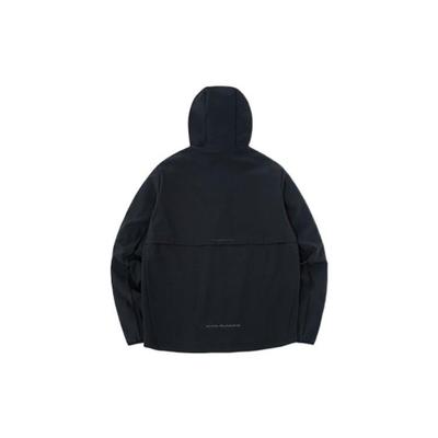 Jackets Men's Black Hooded Moderate Mock Two Piece 952245612-3