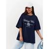 New Printed Letter T-shirt European and American New Fashion Print Round Neck Short Sleeve Cotton T-shirt Top