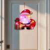 Cartoon Luminous Door Hanging Pendant Elk Christmas Decorations Pendant  Kids Gift