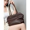 Large Capacity Women's Handheld Bowling Bag High Grade Leather Underarm Tote for Leisure And Commuting