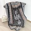 Summer thin cotton and linen scarf women's versatile temperament fashion silk scarf travel sunscreen scarf air-conditioned room shawl dual-purpose