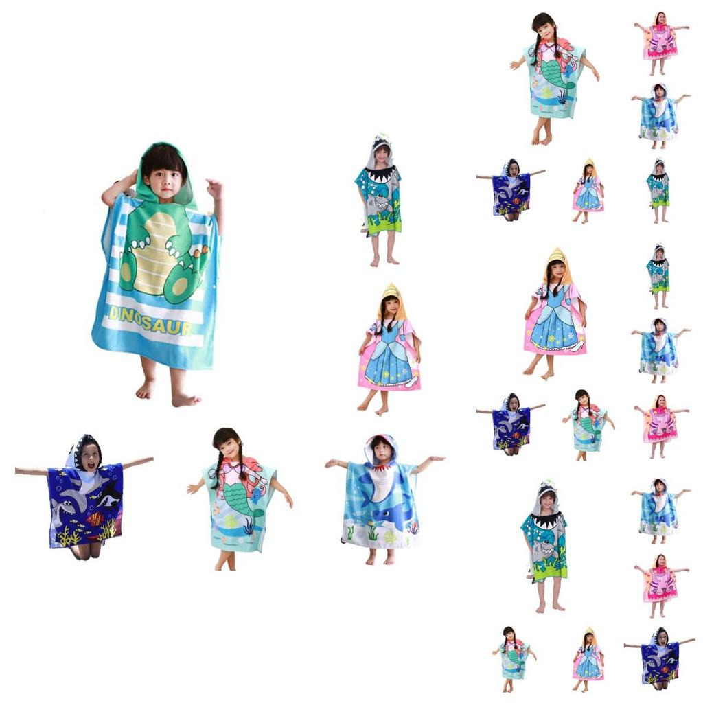 Beach Shawl Hooded Robes For Kids Perfect For Summer Adventures