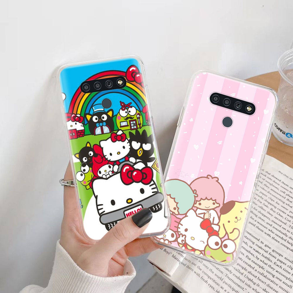 Transparent Case for Samsung A04 A14 A23 M33 M53 Realme 10 9 C35 C55 VIVO X80 Infinix Hot 30 Note 11 Tecno Spark 8P Pro L-7 Sanrio Characters
