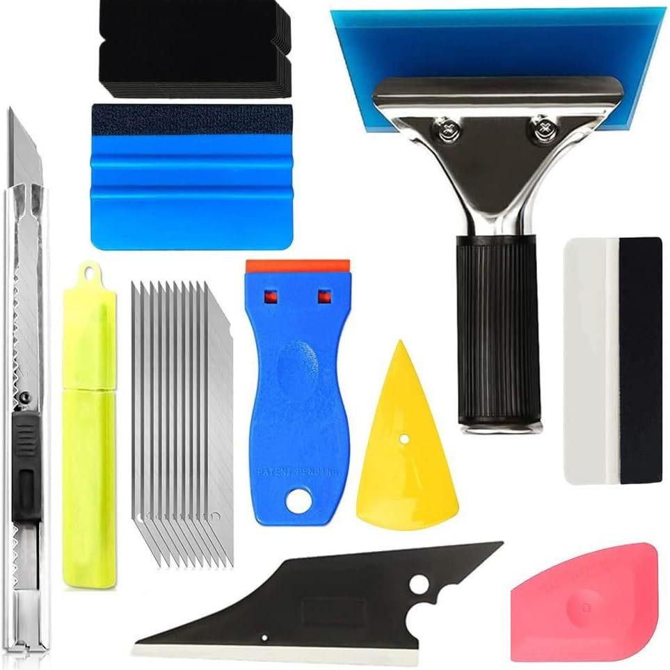 Car Window Sun Film Application Tool Set - Cow Tendon Scraper
